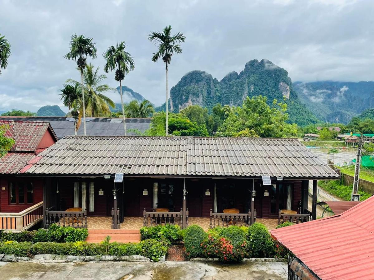 Bungalows Le Jardin Vangvieng Vang Vieng Luaran gambar