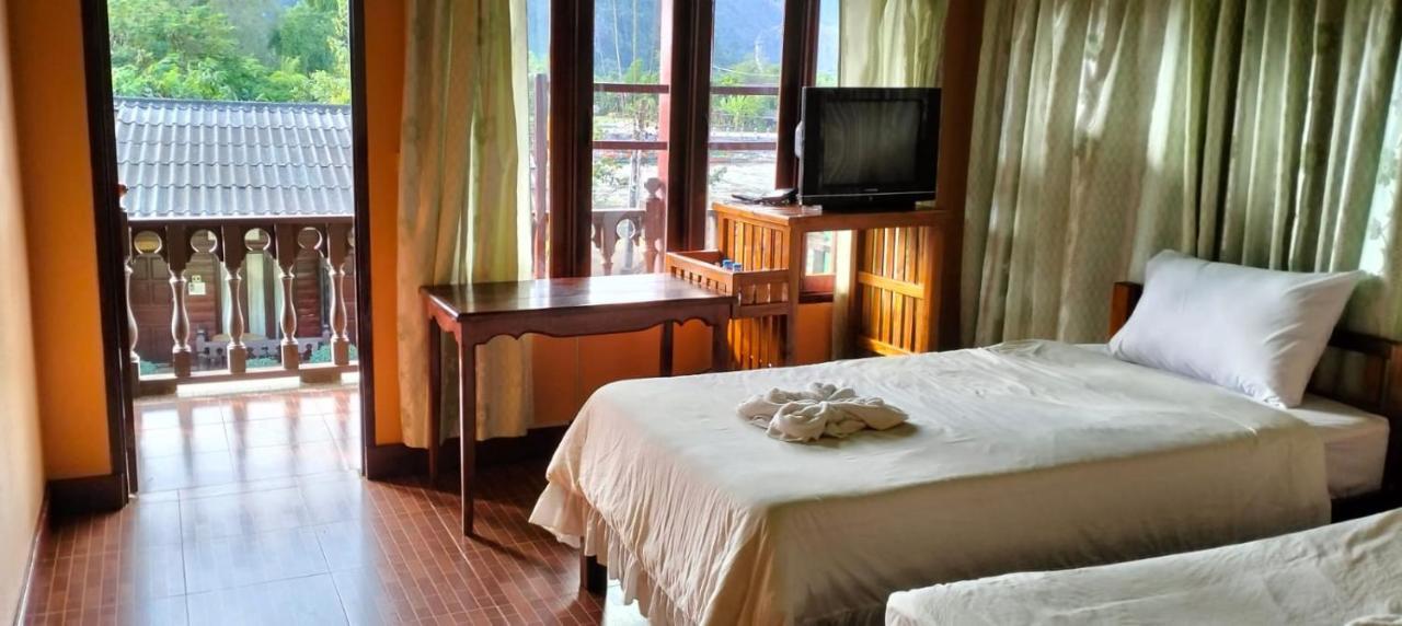 Bungalows Le Jardin Vangvieng Vang Vieng Luaran gambar
